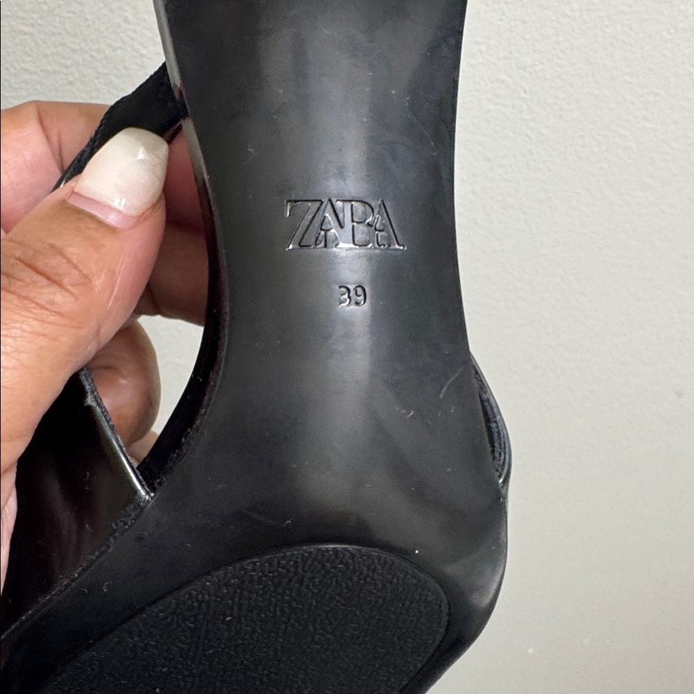 🎉SALE🎉NWT🎉ZARA Slingback Buckle Heels - Picture 8 of 10
